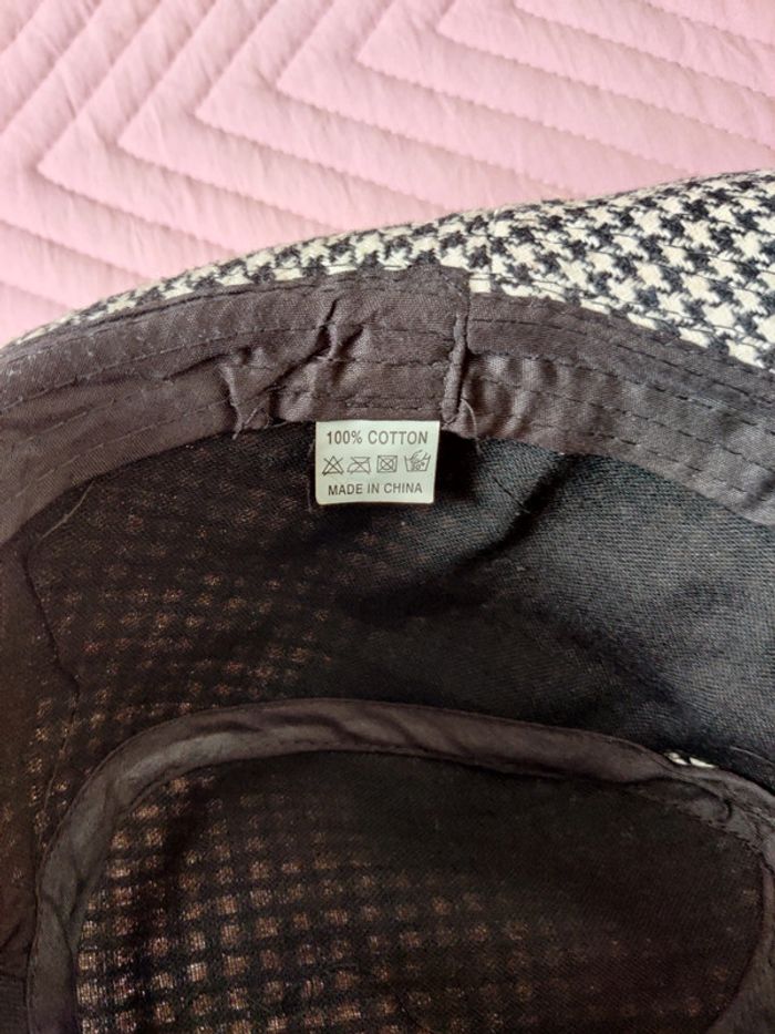 Chapeau très class en pieds de poule - photo numéro 2