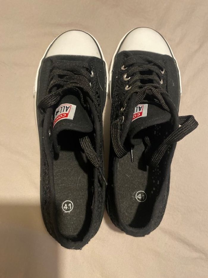 Baskets CONVERSE All Star Crochet - Femme - Noir - photo numéro 5