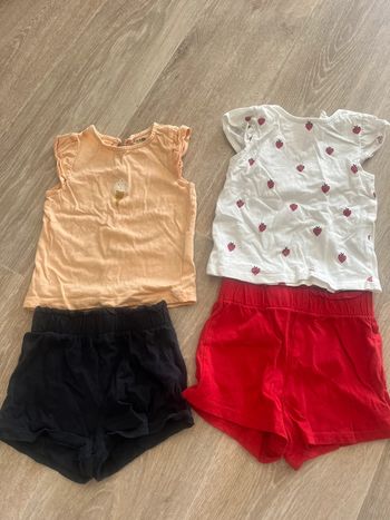 Lot de 2 ensembles short et débardeur 9mois kiabi