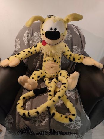 Magnifique Peluche Géante Marsupilami Ajena 2001 80 Cm Queue 2m10