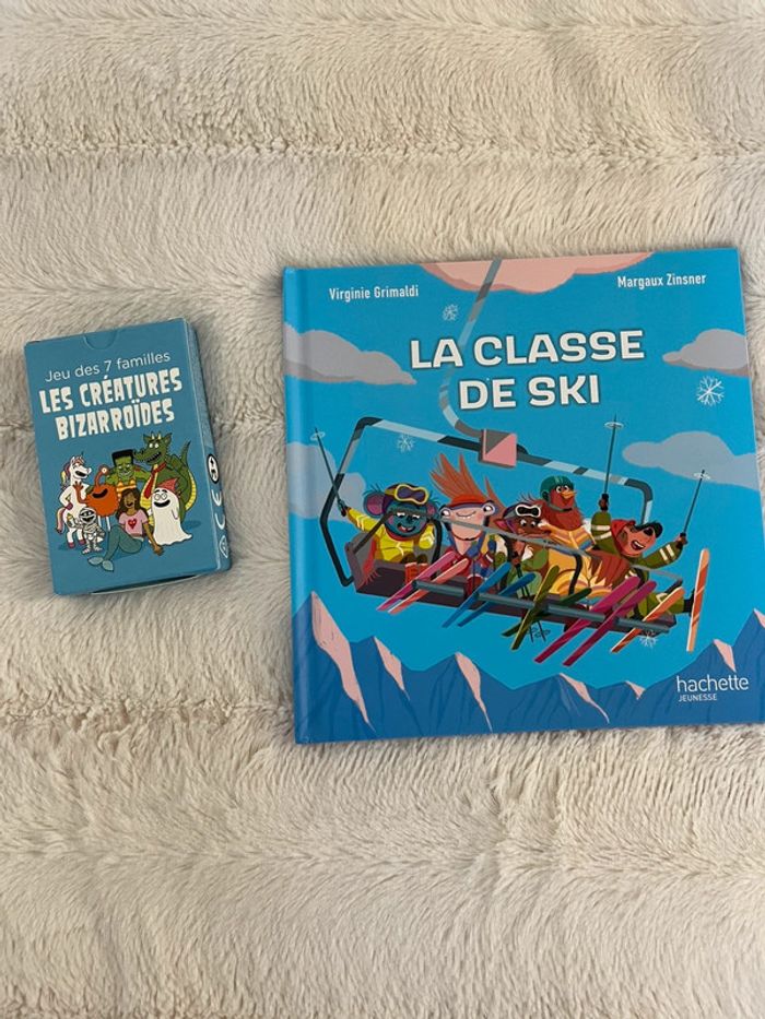 Lot livre + jeux 7 familles