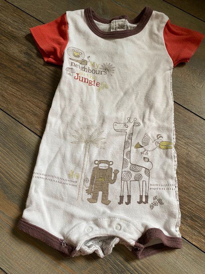 Tenue été kitchoun combinaison 6mois jungle