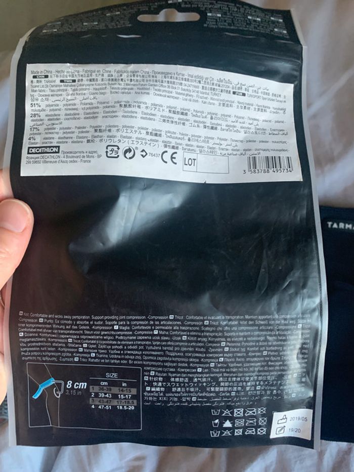 Genouillère de maintien compressif Tarmak T.3 parfait état - photo numéro 3