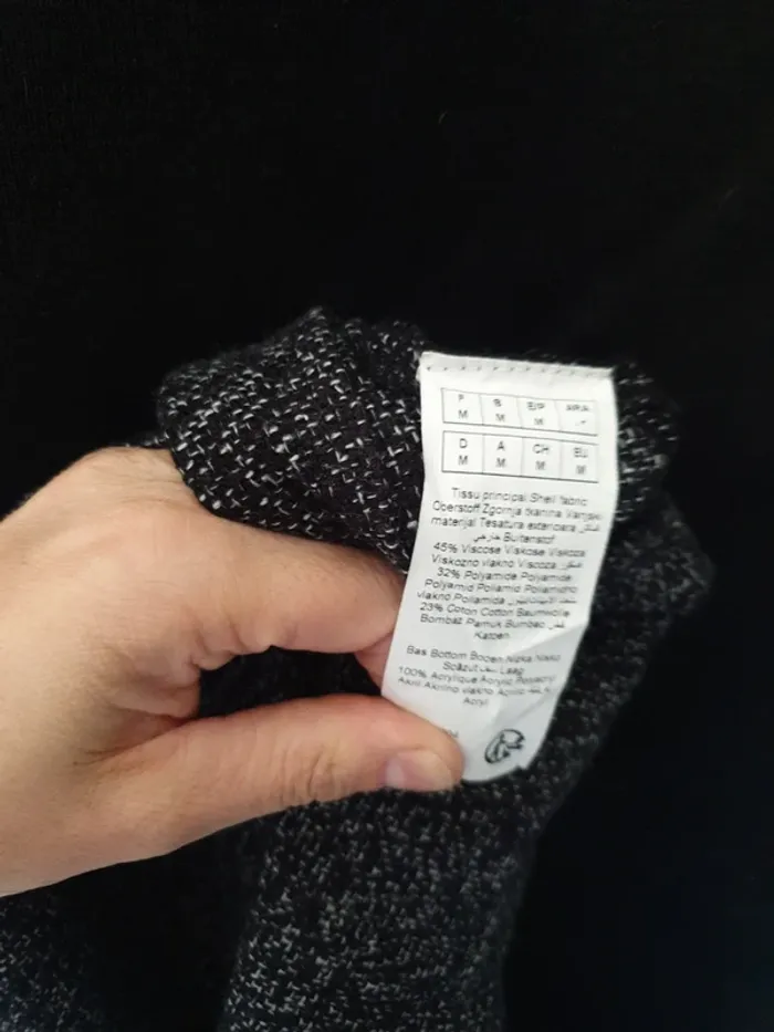 Robe pull bi-matiere A1246 - photo numéro 4