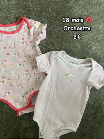 Bodys 🌺 18 mois 🌺 Orchestra