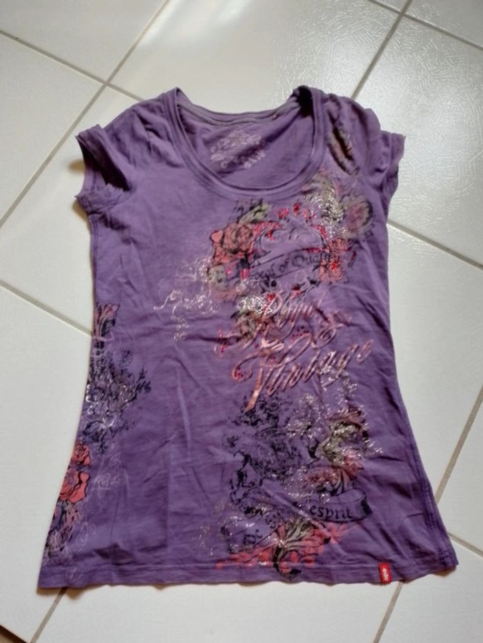 T-shirt femme violet EDC by Esprit - photo numéro 8