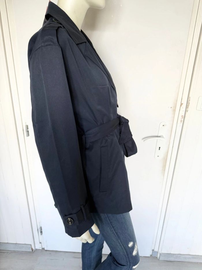 Trench court ONLY – Taille L – bleu marine – Neuf avec étiquette - photo numéro 9