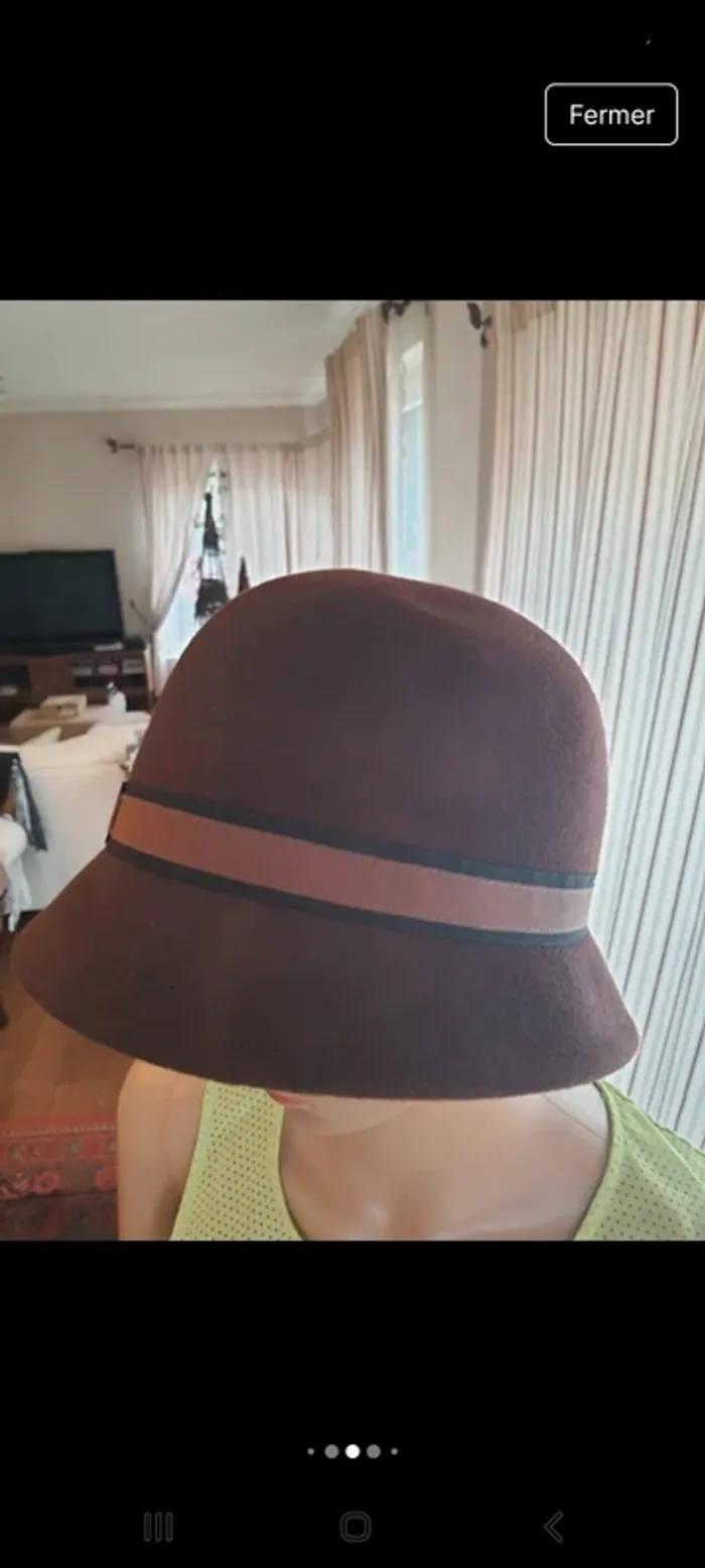 Chapeaux femme marron Veritas en laine 56cm - photo numéro 12