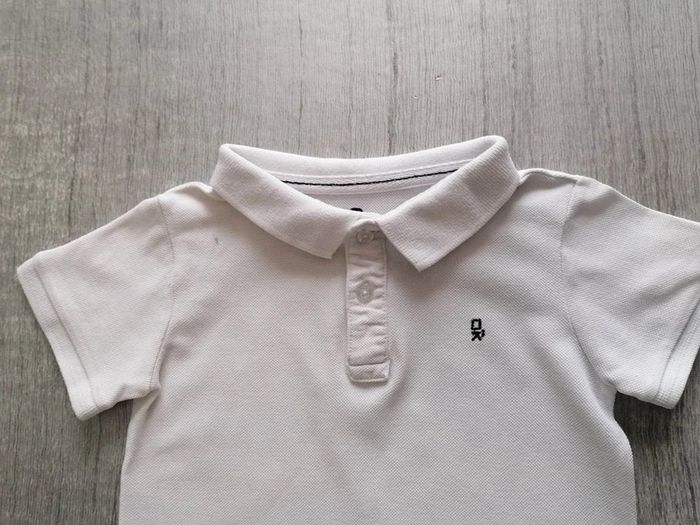 Ensemble Polo manches courtes blanc/ bermuda imprimé 4 ans - photo numéro 3