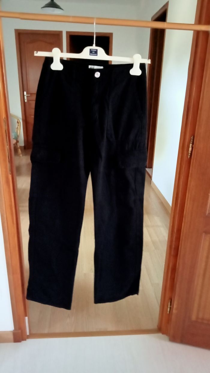 3 pantalons "Baggy" kaki,noir et gris foncé - photo numéro 3