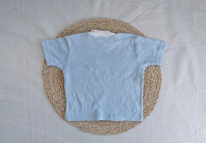 Tee-shirt 👣 manches courtes, garçon, tartine et chocolat, 6 mois - photo numéro 3