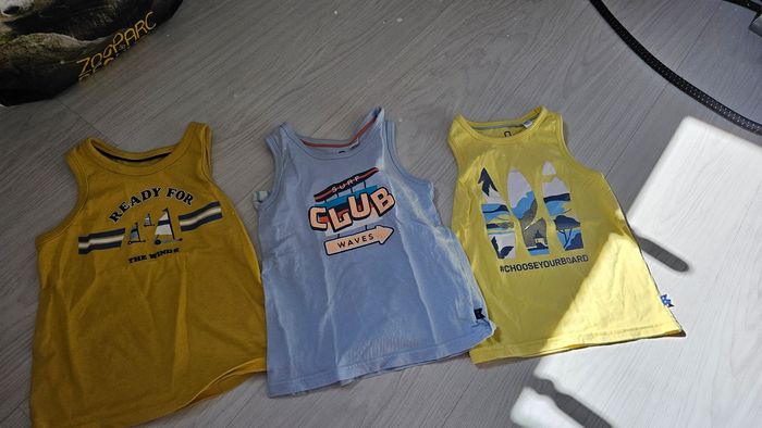 Lot de 3 débardeurs Okaïdi 4 ans peu portés - photo numéro 3