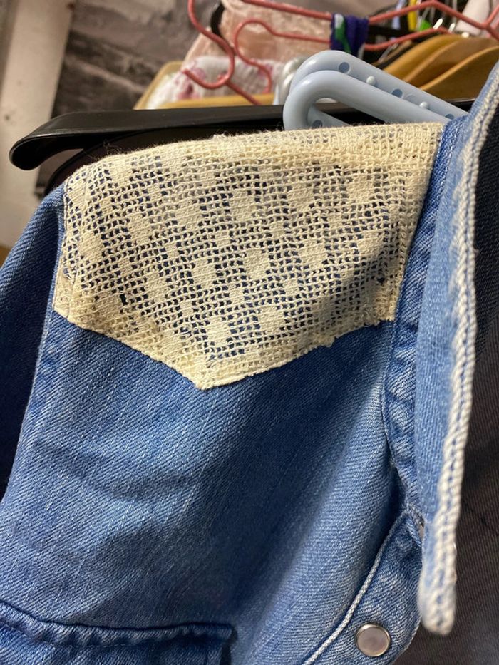 Chemise Cintrée En Jean Avec Crochet Taille 36 - photo numéro 10