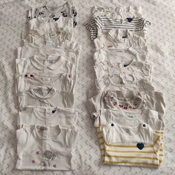 Lot 18 t-shirts longs clairs