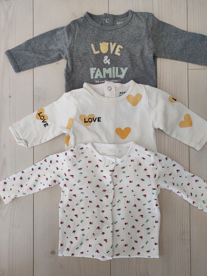 Lot 3 pyjamas fin Kiabi 3 mois