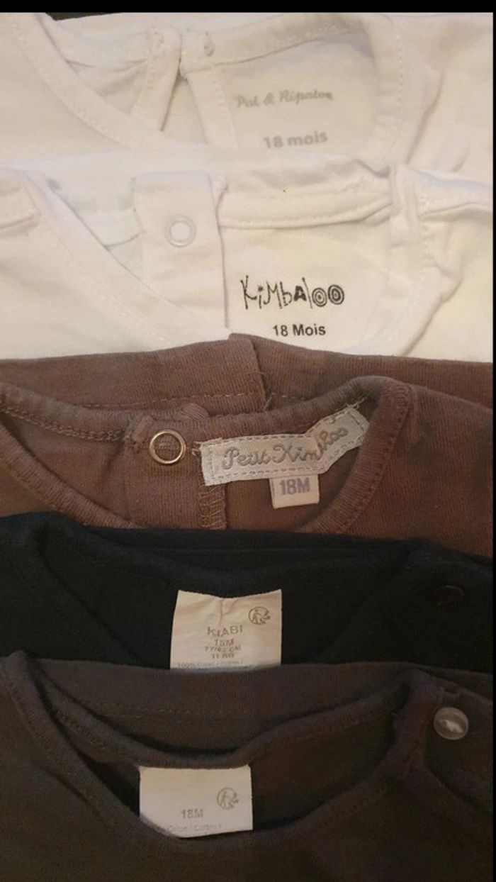 Lot de 5 tee-shirts manches longues 18 mois - photo numéro 12