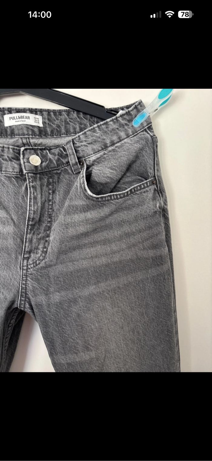 Jean gris taille 42 Pull&Bear - photo numéro 4