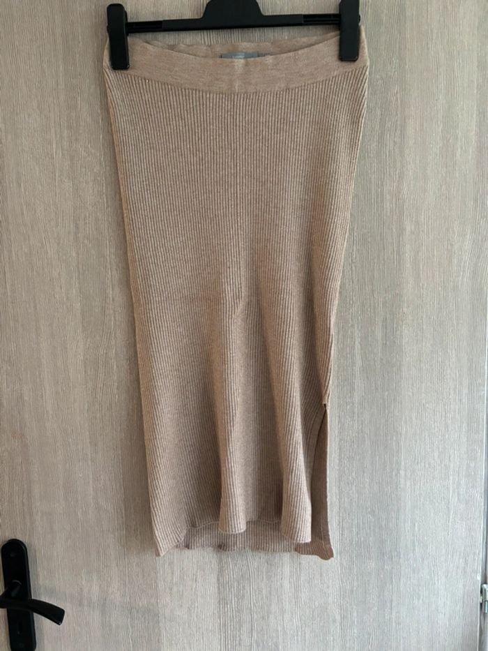 Jupe en maille beige B.young L