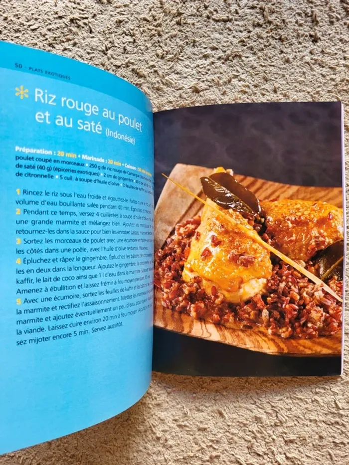 Lot de 2 livres de cuisine recettes de riz et réceptions à thème - photo numéro 17