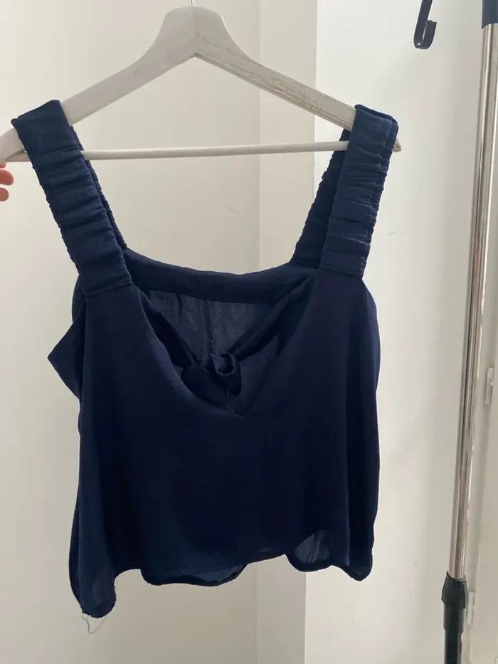 t-shirt bleu marine - photo numéro 2