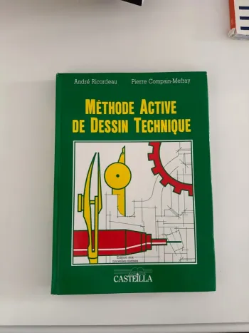Livre, méthode, active de dessin technique