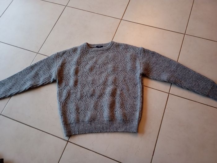 Gilet gris fille 12 ans xxs neuf