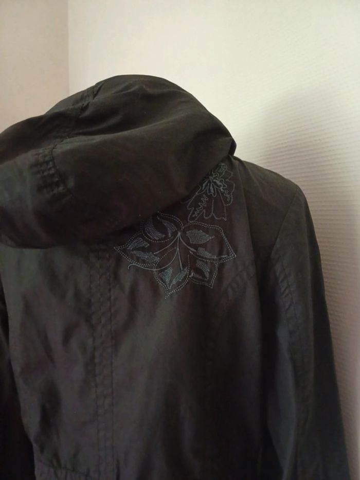 Trench femme noire à capuche - photo numéro 9