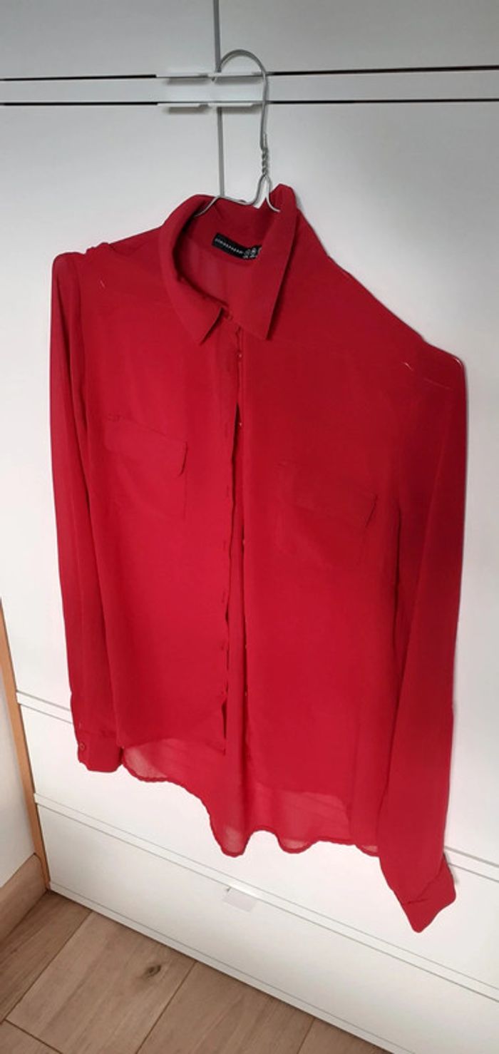 Chemise voile transparente