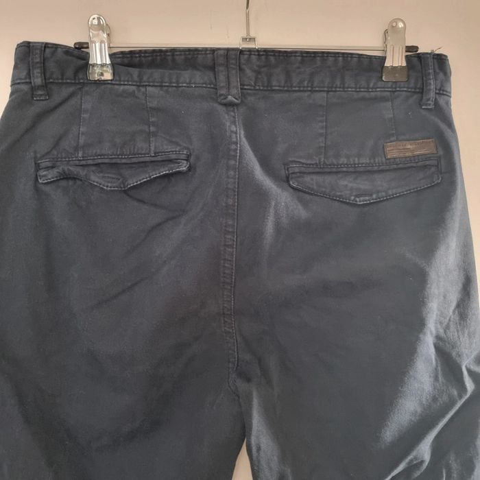 Pantalon chino marine - Zara Man - photo numéro 3