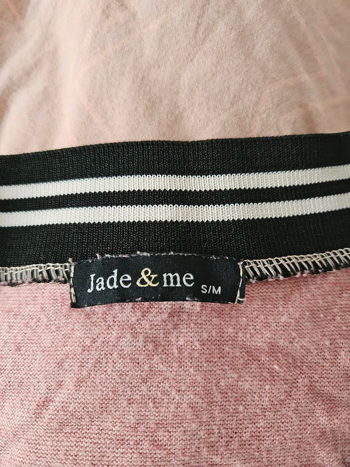 Robe rose à bandes noires et blanches - photo numéro 2