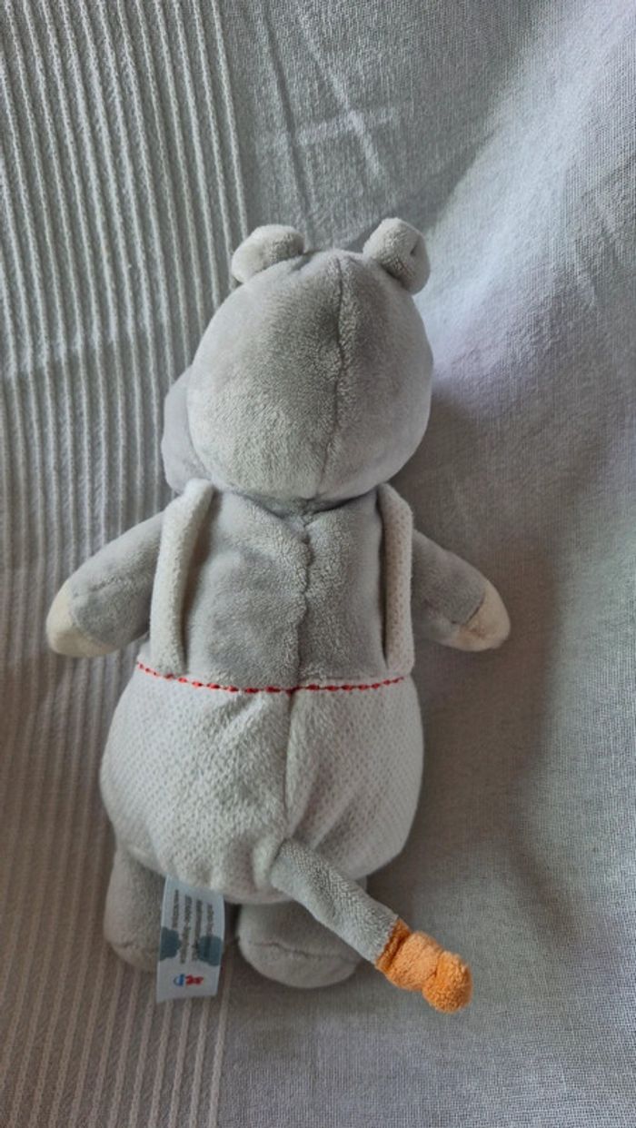 Peluche simba rhinocéros avec salopette - photo numéro 3