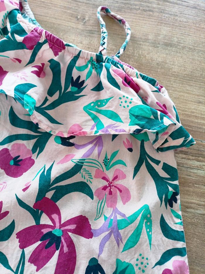Robe asymétrique fleurie 5 ans - photo numéro 4