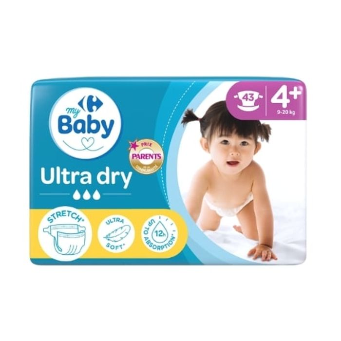 Couche baby marque distributeur carrefour taille 4