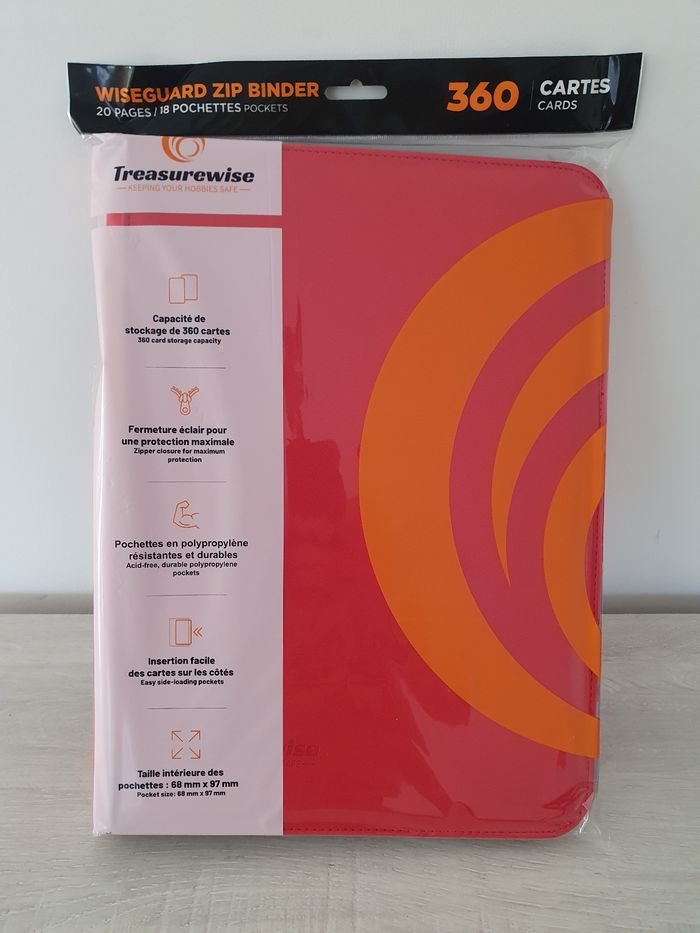 Portfolio Treasurewise Zip Binder 360 Rouge