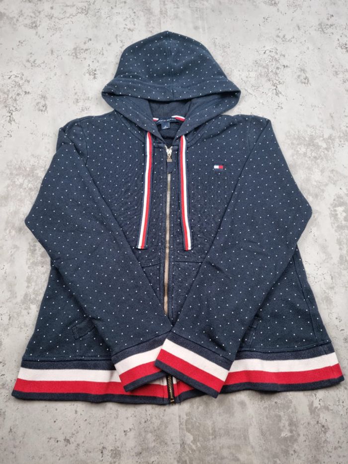 Gilet à capuche zippé Tommy Hilfiger bleu marine M Femmes - photo numéro 3