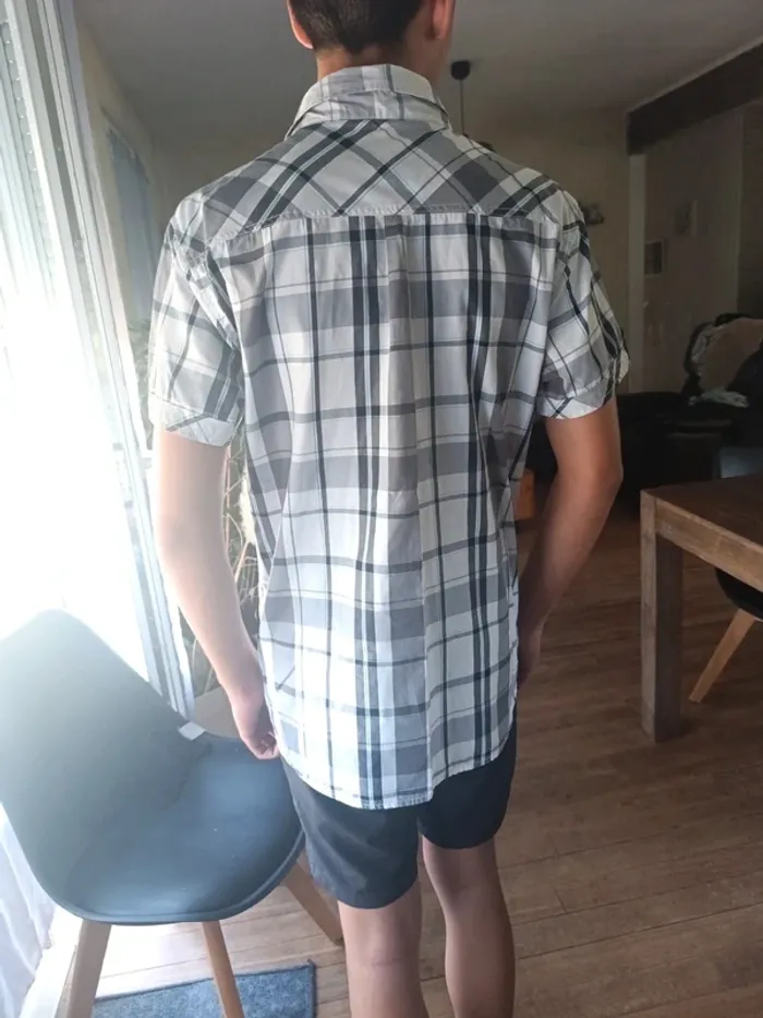 Chemise manche courte terre de marin T:L - photo numéro 3
