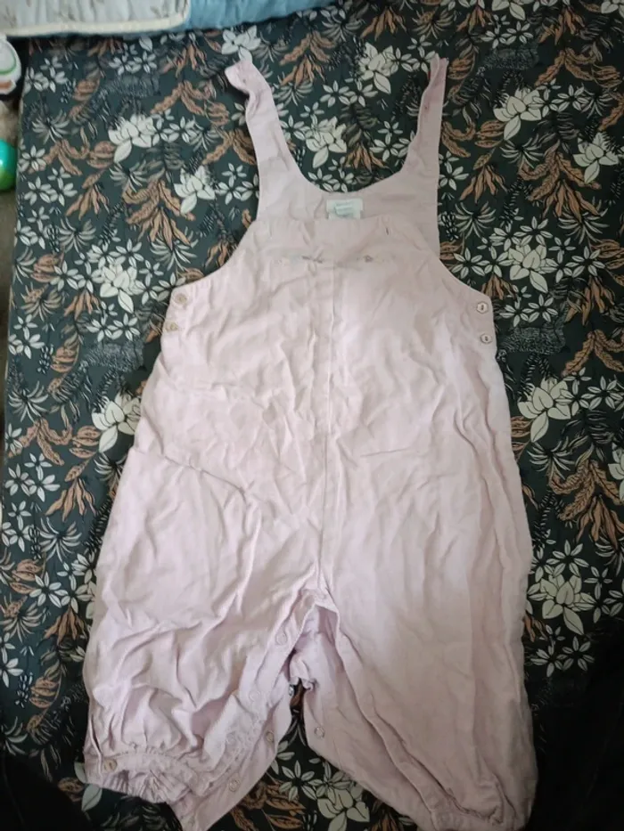 Salopette velours rose Jacadi 12mois