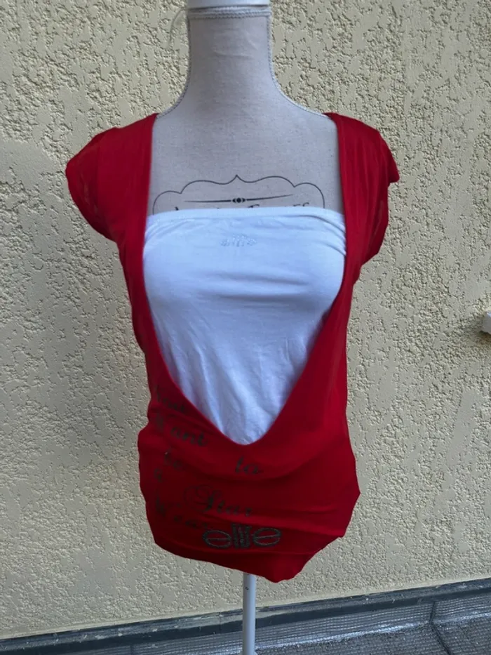 🌺Ensemble Élite rouge et blanc Taille M🌸 - photo numéro 3