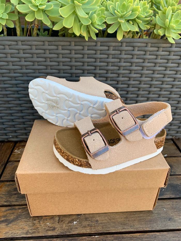 Sandales mixte 23 beige - photo numéro 3