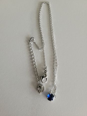 Collier swarovski pierre bleu