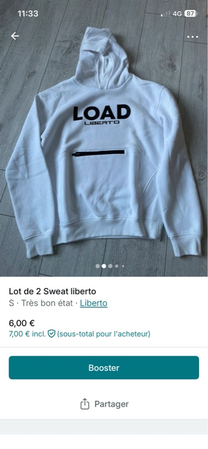Lot de 2 sweat Liberto
