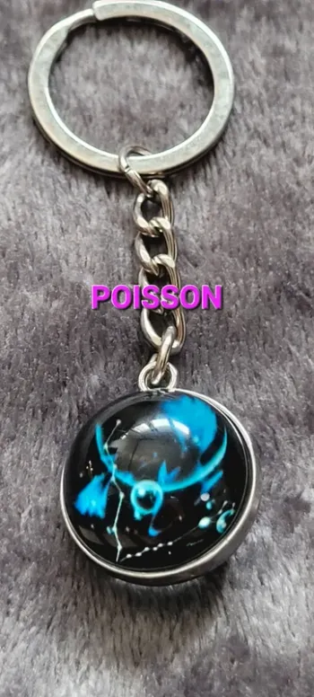 Porte-clés signe astrologique poisson