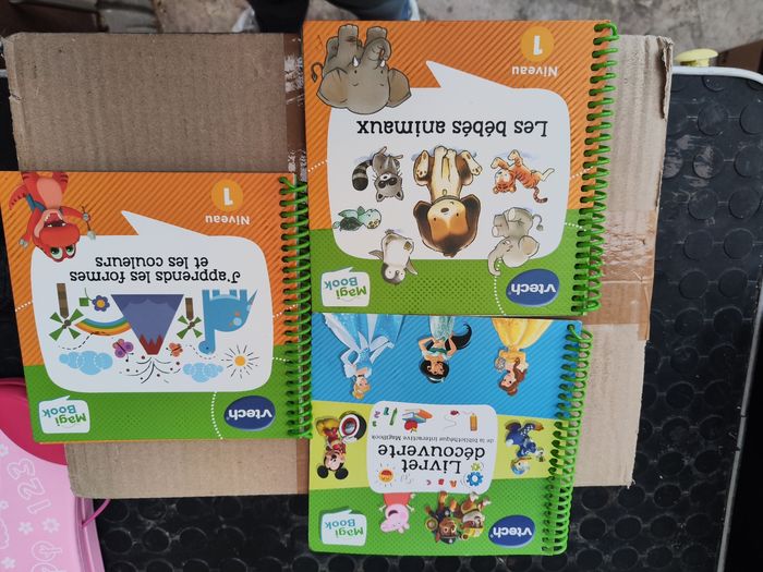 3 livre et livre et VTech MagiBook Pack Rose Livre Interactif enfant🌸 envoie aujourd'hui ou demain - photo numéro 2