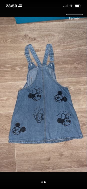 Salopette robe en jean Minnie Zara