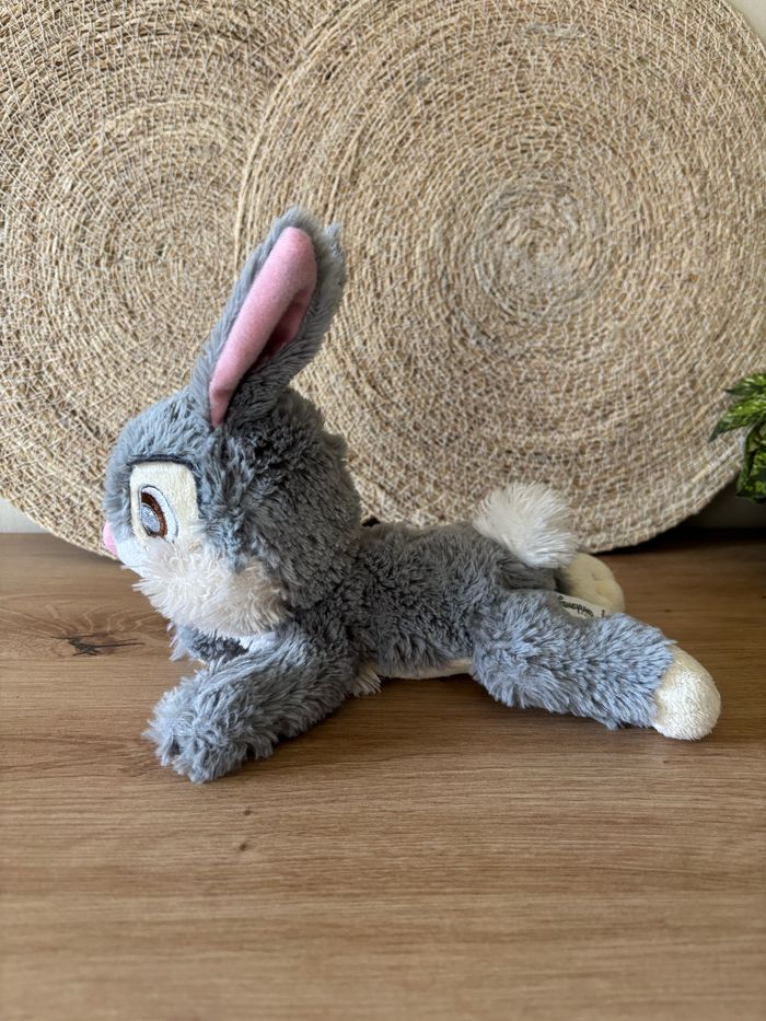 Doudou lapin Panpan couche gris blanc Disneyland Paris - photo numéro 3