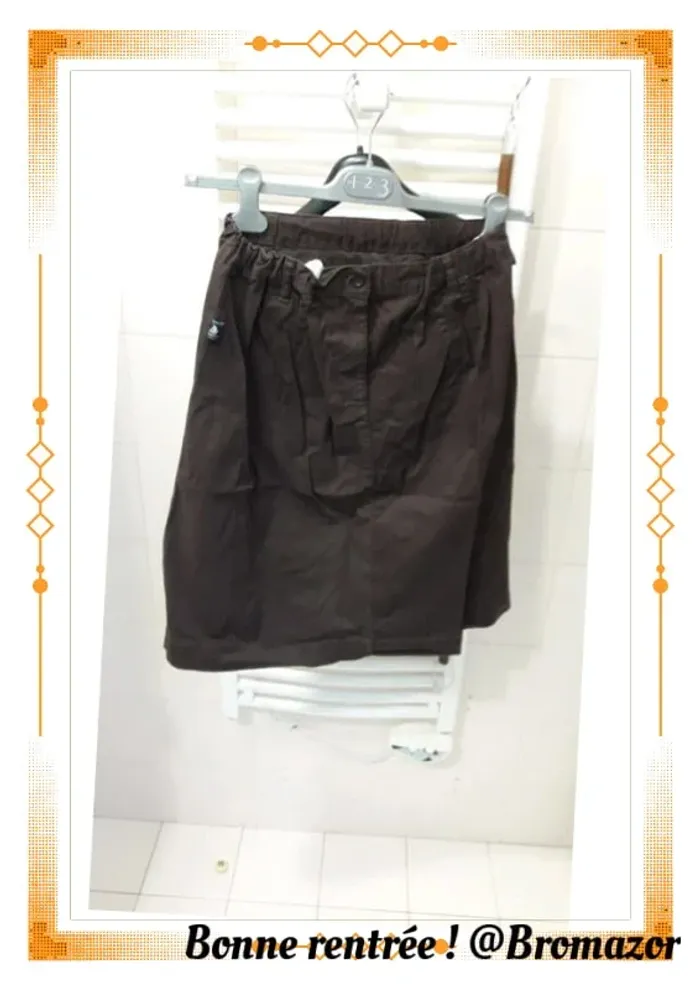 Jupe en coton marron taille 42