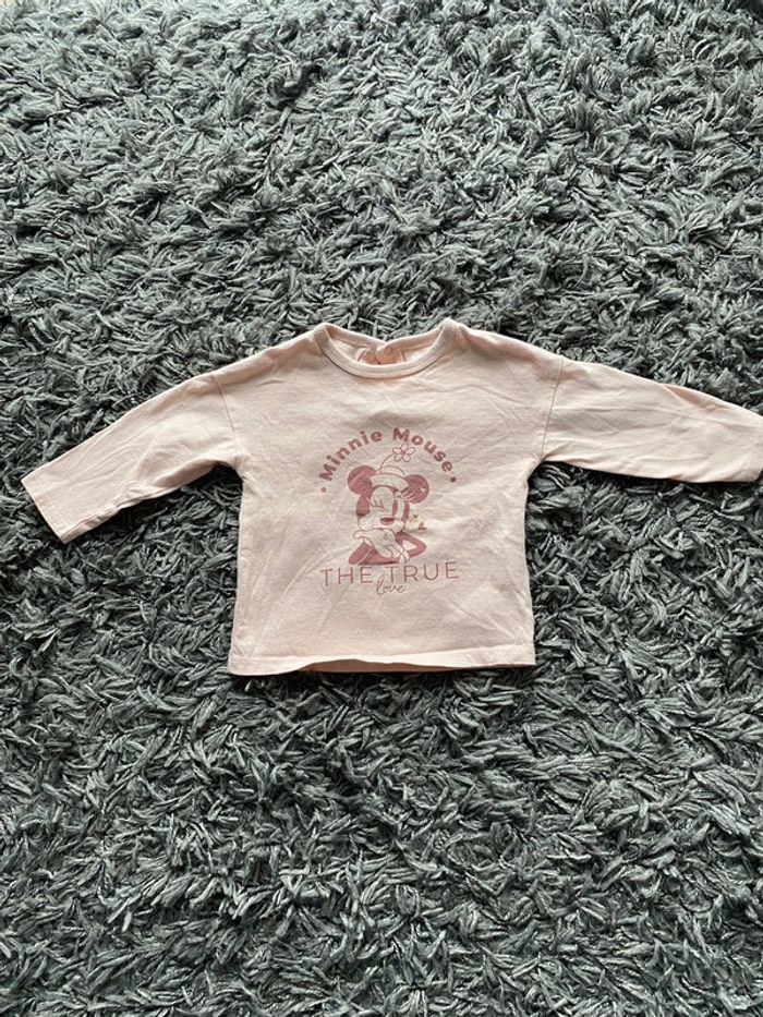 Tee-shirt manche longue Minnie Disney 12 mois