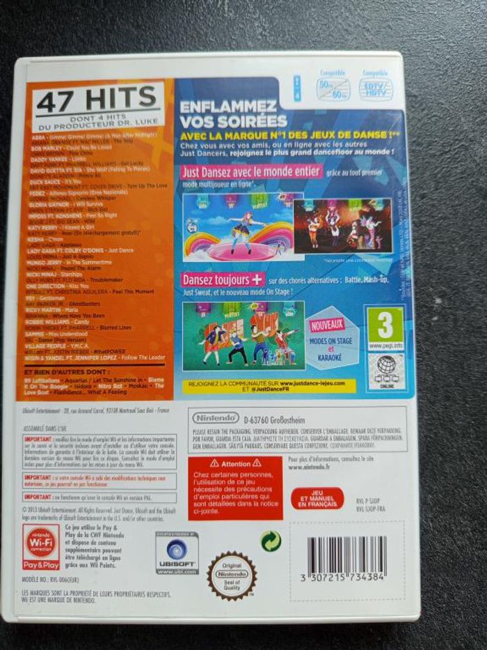 Nintendo - Wii - Just dance 2014 - photo numéro 2