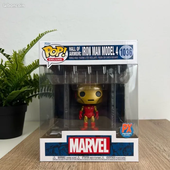 Figurine Funko Pop Deluxe - Iron Man / Hall of Armor Model 4 #1036 - photo numéro 1