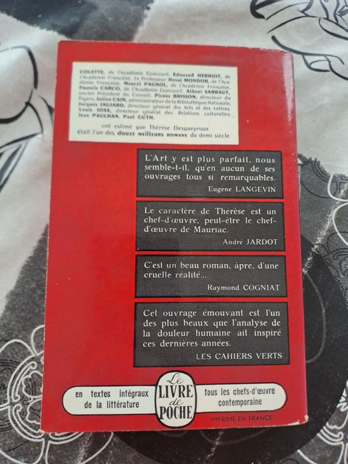 Livre Thérèse Desqueyroux, François Mauriac - photo numéro 2
